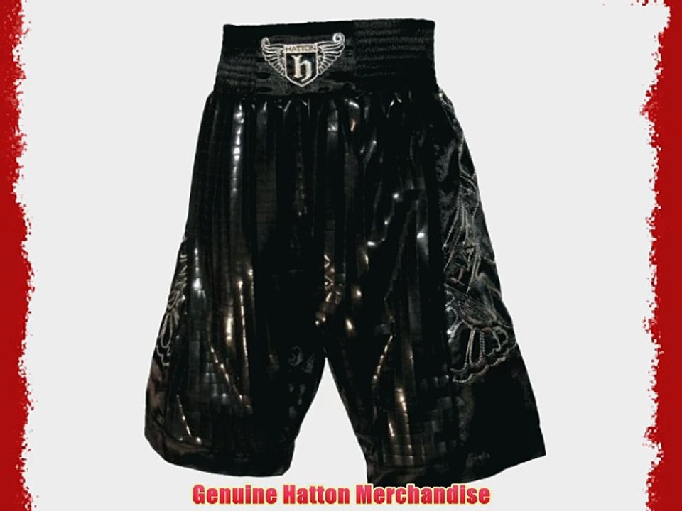 Hatton Boxing Shiny Boxing Club Shorts Black (Youth) video