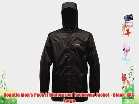 Regatta Men's Pack it Waterproof Packaway Jacket - Black XXX-Large