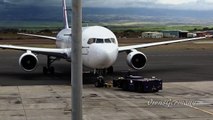 Hawaiian Airlines 767 Pushback at Maui, Hawaii OGG