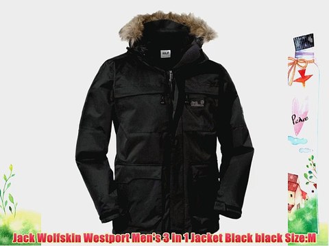 Jack Wolfskin Westport Men's 3 in 1 Jacket Black black Size:M