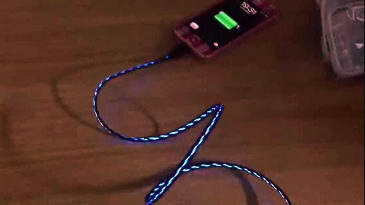 iPhone 5 EL Visible Flashing LED Light USB Charge Cable