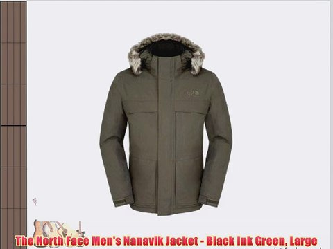 The North Face Men's Nanavik Jacket - Black Ink Green Large
