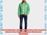 Protest Clothing Men's Nori 14 Packable Down Jacket Long Sleeve Raincoat Green (Shamrock) Medium