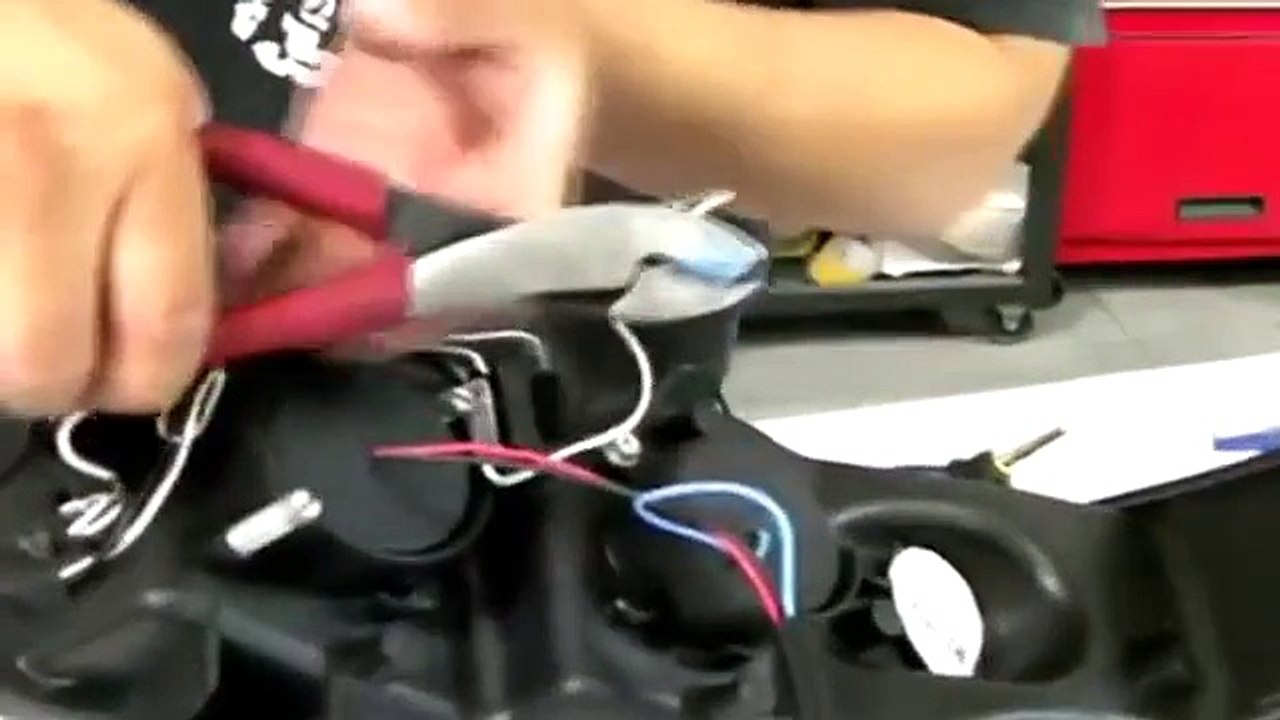 Halo LED Projector Headlights Wiring Installation - Spec-D Tuning