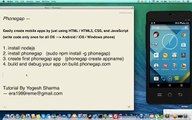 Tutorial 1 - Installing Phonegap and creating simple hybrid mobile app