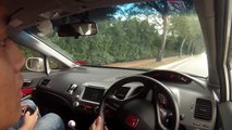 Honda Civic Type-R FD2R Acceleration 0-100 km/h   Skunk2 Exhaust Sound Closeup