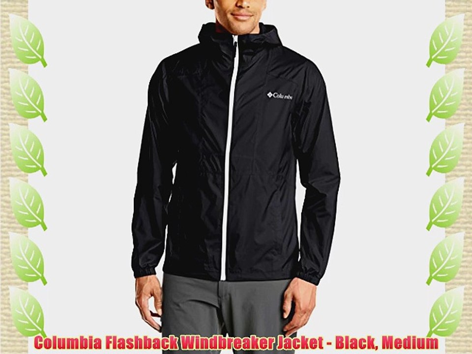 Columbia Flashback Windbreaker Jacket - Black Medium