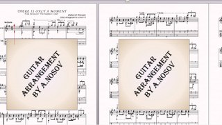 There is Only a Moment (A.Zatsepin) Sheet music for guitar