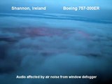 Shannon, Ireland, Boeing 757, dusk landing runway 24, SNN / EINN. cockpit view