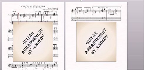 What is so heart stir (T.Khrennikov) Sheet music for guitar