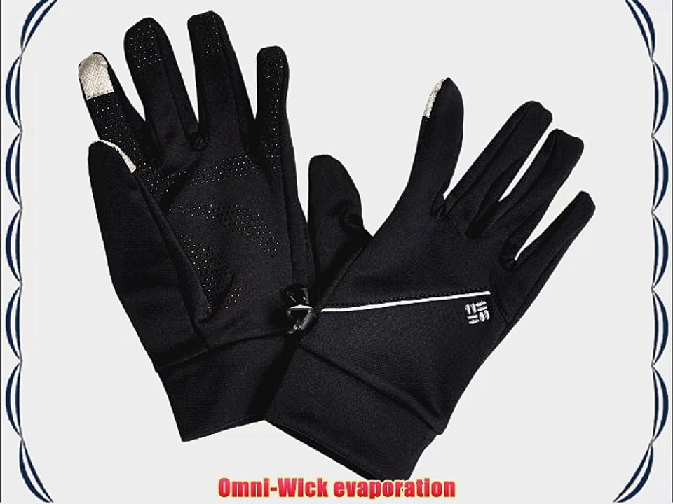 Columbia Men's Trail Summit Running Glove Black Small/Medium video