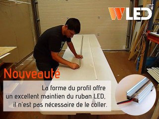 Profilé LED effet néon : assemblage