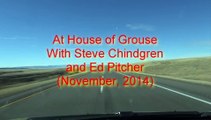 Flying falcons with Steve Chindgren and Ed Pitcher at the House of Grouse 2014