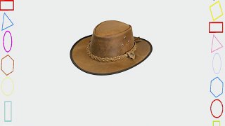 Scippis Hooley Leather Western Cowboy Hat Brown Brown dark brown Size:XL