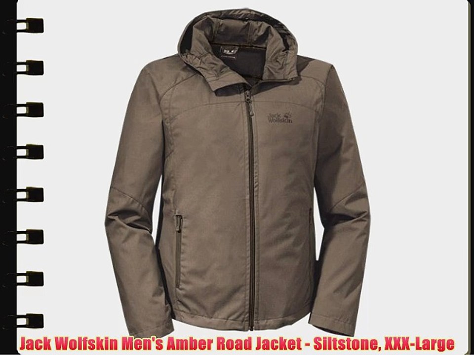 Jack Wolfskin Men's Amber Road Jacket - Siltstone XXX-Large - video  Dailymotion