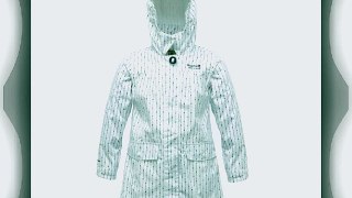Regatta Rachael Girls Waterproof Hydrafort Patterned Jacket (White 11 - 12 years (chest 75-79cm))