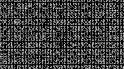 1,000,000 digits of pi [HD 1080p]