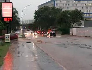 Jornal local: chuva ontem