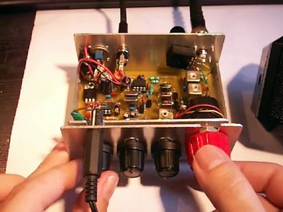 Homemade HAM Radio CW/SSB receiver for 20m