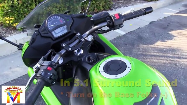 Kawasaki Ninja 650R Drive by & Revving - Two Brothers Full Exhaust