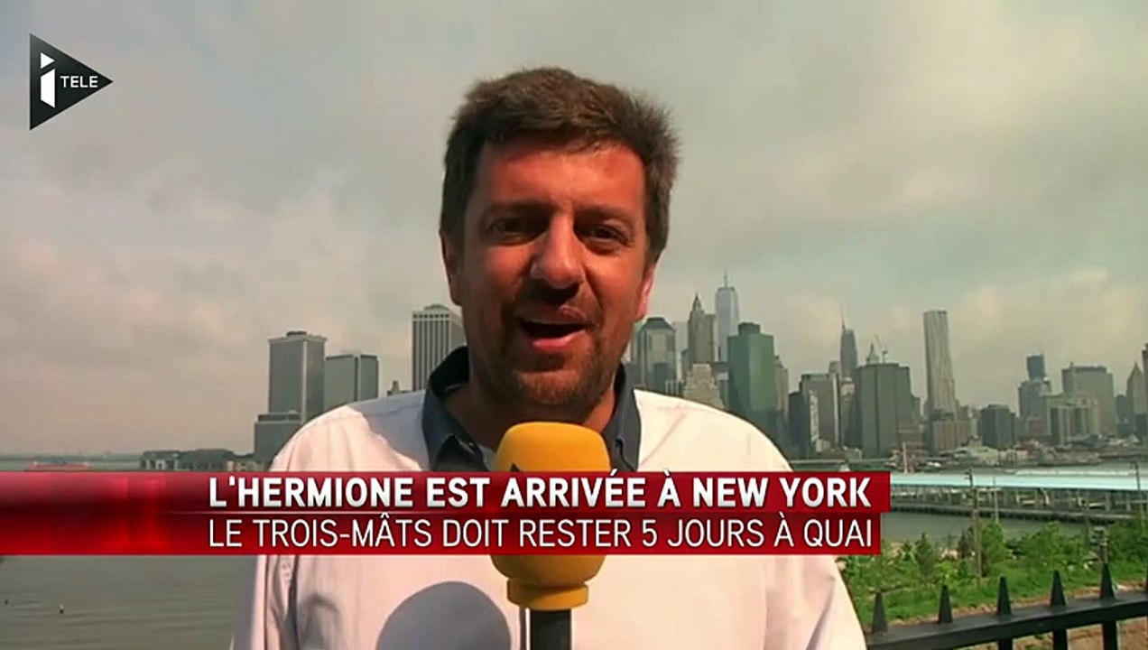 Pile dans les temps, l'Hermione débarque à New...
