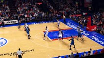 Two AMAZING blocks by Sixers Centers