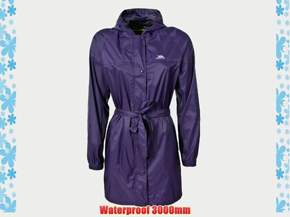 Trespass Women's Compac Mac Packaway Jacket - Wild Berry XX-Large