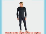 2 Mens Thermal Set Long Sleeve Vest and Long Johns