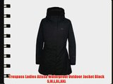 Trespass Ladies Alissa Waterproof Outdoor Jacket Black SMLXLXXL