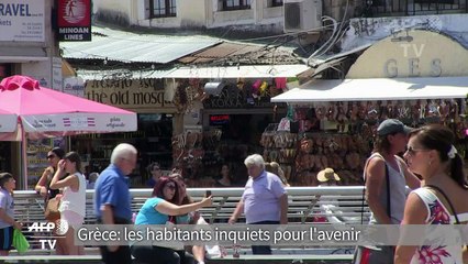 Grèce: les habitants inquiets pour l'avenir