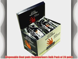 Disposable Heat pads Handwarmers Bulk Pack of 20 pairs