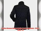 FieldFox Womens Diamond Quilted Jacket RainJacket - FFL021 - Black - 20