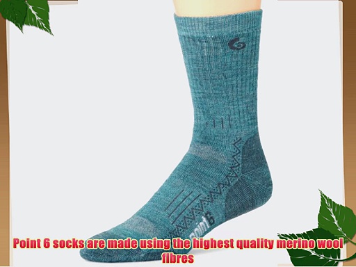 Point 6 Hiking Tech Socks - Ocean Medium