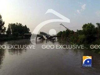 Drone Cam flyover Train derailment site