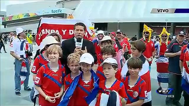 Así se vive el ambiente previo al encuentro entre Costa Rica- Italia