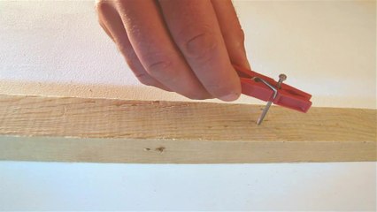 How to protect your fingers when hammering nails