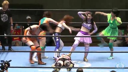 {Ice Ribbon}Hiroe Nagahama, Kyuri & Miyako Matsumoto Vs.  235, Akane Fujita & Mika Iida (6/24/15)