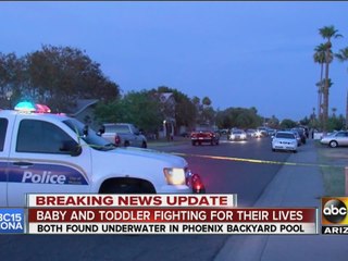 Two toddlers critical after being pulled from Phoenix pool
