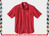 Jack Wolfskin Hot Chili Men's Shirt Red Red Fire Checks Size:M