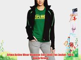 Erima Active Wear Womens Soft Shell Tec Jacket - UK 6 Black/Green