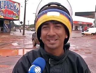 Jornal local: buraco águas lindas