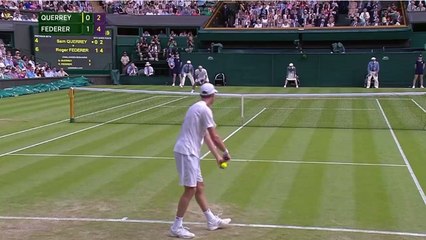 Le coup entre les jambes génial de Roger Federer