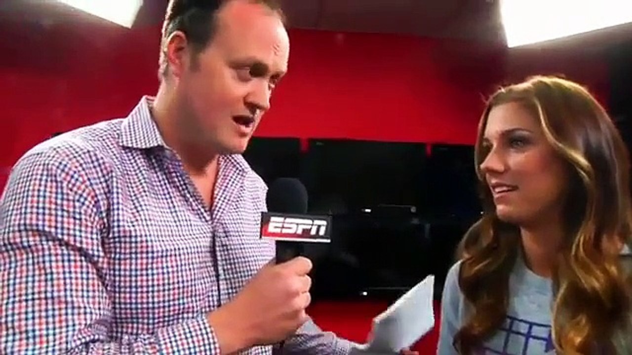 US Soccer star Alex Morgan May 2013 interviewed by Brad Blanks at ESPN