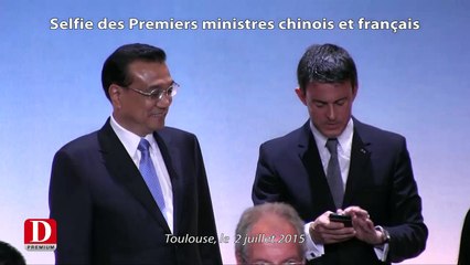 Selfie des Premiers ministres français et chinois