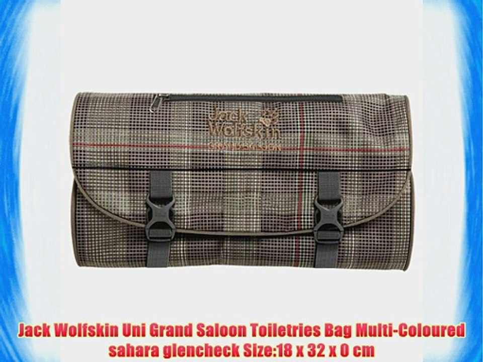Jack Wolfskin Uni Grand Saloon Toiletries Bag Multi-Coloured sahara glencheck Size:18 x 32