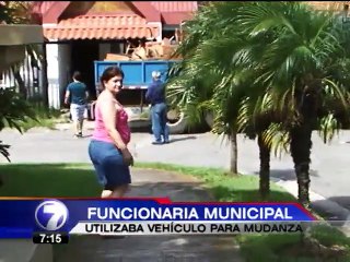 Funcionaria de municipio josefino utilizó camión de la entidad para mudanza