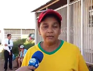 Jornal local: buraco improvisado