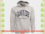 Mens Cambridge University Print Hooded Sweatshirt Jumper/Hoodie (M - 38inch - 40inch) (Navy)