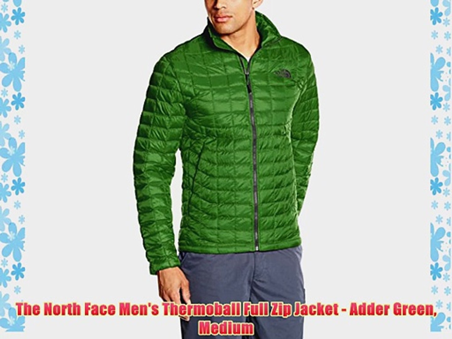 The North Face Men's Thermoball Full Zip Jacket Adder Green Medium The North Face Men's Thermoball Full Zip Jacket Adder Green Medium