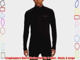 Craghoppers Men's Merino Half Zip T-Shirt - Black X-Large